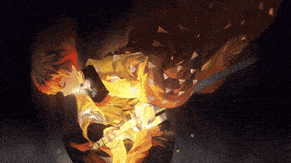 Gif haute d&eacute;finition de Zenitsu